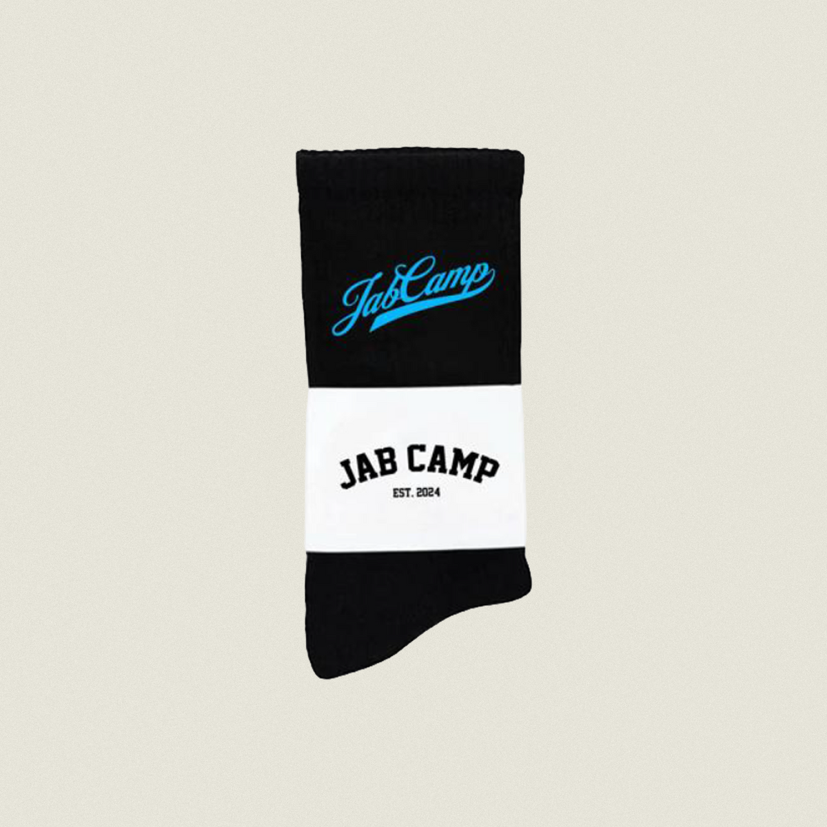 JABCAMP Black Cursive Socks
